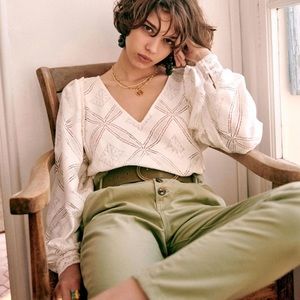 NWOT Sézane Lauren Blouse